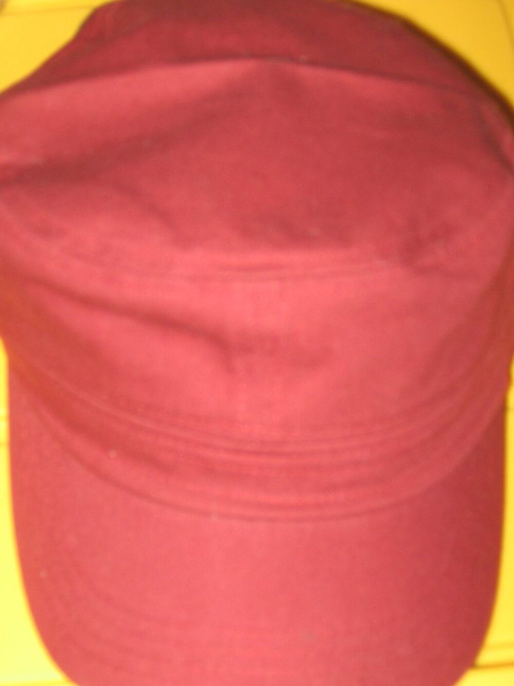 Five Panel Cranberry Red Military Operator Hat One Size Fits Most New